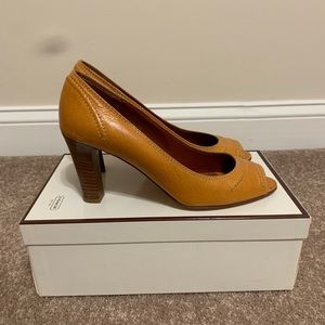SOLD - Coach Tan Celeste Heels